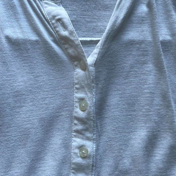 Madewell White Linen Button Up Small Tank Top - Picture 2 of 8